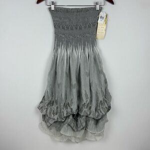 NWT Lapis Bubble Top Pull On Dress